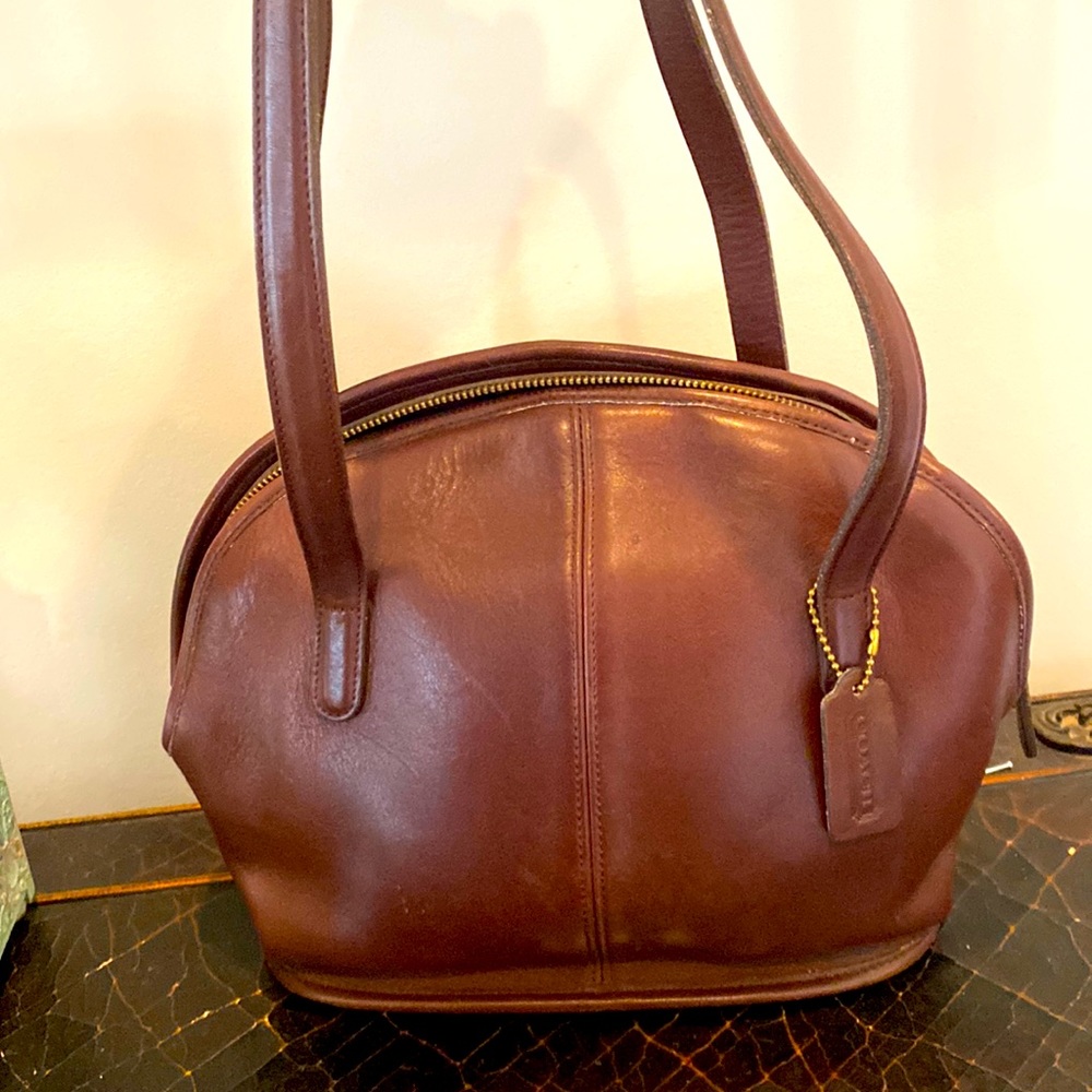 Leather vintage Coach bag